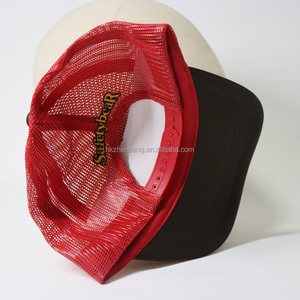 Custom Embroidered Full Mesh Trucker <b>Hat</b> Red & Brown Adjustable Snapback Cap Ultra-Breathable <b>Hat</b> for <b>Summer</b> & Outdoor - Product Image 3