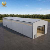 Atelier préfabriqué en structure métallique durable, montage facile, résistant aux intempéries, prêt pour l'énergie solaire, kits de stockage en métal, garage, bâtiment