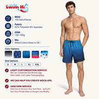 Snel drogende heren boardshorts, waterdichte surfshorts voor heren, ademende zwembroeken, ODM fabrikant