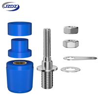 JZDZ Bornes de liaison 4 mm pour amplificateur, connecteur terminal, prise banane, protection de sécurité 30Vac-60Vdc/Max.24A J.50002