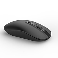 Mouse optik nirkabel 2.4Ghz, mouse ramping nirkabel untuk komputer Notebook PC, Laptop, komputer, Desktop, kantor