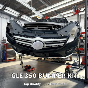 Para <span class=keywords><strong>Mercedes</strong></span> <span class=keywords><strong>Benz</strong></span> Gle350 166, nuevo Kit de carrocería de parachoques delantero, piezas de plástico con recortes de enganche de remolque, accesorios para coches usados - Product Image 2