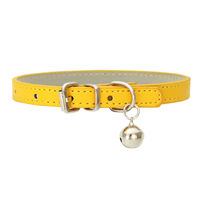 Collier durable pour animaux de compagnie Colliers réglables en cuir PU Cloches Produits pour chiens pour animaux de compagnie Accessoires pour chiens