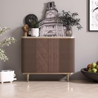 Meuble console décoratif de style américain, luxe léger, moderne et simple, pour salon, entrée ou couloir, avec rangement en bois, servant également de buffet.