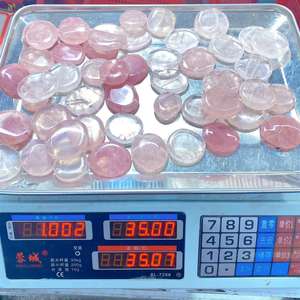 Prezzo all'ingrosso a buon mercato naturale fetta di cristallo di quarzo rosa piccola fetta di cristallo pietra curativa per la decorazione domestica - Product Image 2