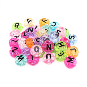 500g/sacchetto <span class=keywords><strong>Lettere</strong></span> inglesi grandi casuali trasparenti in acrilico da 10 mm - Product Image 2