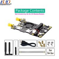 Mini PCIe MPCIe kablosuz adaptör 2 Nano SIM kart yuvası iki anten destekler 4G 3G LTE GSM Modem modülü ahududu Pi için 4 3 2 B +