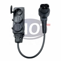 Adaptateur de charge pour véhicule électrique de type 2 à 3 SCHUKO 3 broches 16A avec prise factice certifiée CE, indice de protection IP54