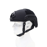 Casque tactique FAST High Cut M-XXL en PE et Aramide, options légères avec rails de fixation avant et panneaux auto-agrippants