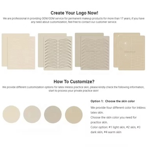Pelle Sintetica Senza Inchiostro in Lattice per Pratica Tatuaggio Sopracciglia, per Trucco Permanente, Forniture per Principianti, Tatuaggi Sopracciglia - Product Image 4