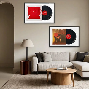 Bán Hot Vinyl kỷ lục hiển thị khung CD Album Khung Ảnh âm nhạc trang trí tường kỷ lục lưu trữ bằng gỗ khung ảnh - Product Image 4