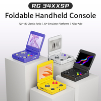 Consola de Videojuegos Portátil Clásica Tipo Flip ANBERNIC RG34XX SP con Pantalla de 3.4", Sistema Linux, Soporte WIFI y Juegos Retro