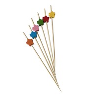 Groothandel Creatieve Wegwerp Fruitprikkers Hart Pruimenbloesem Stervormige Fruitvorkjes 100 Stuks Per Verpakking voor Feest Dessert