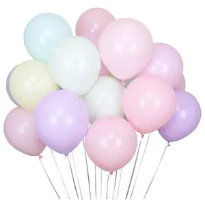 FENGCHE 5 10 12 18 36 inci Macaroon Balon Helium dekorasi lateks Macaron warna biru merah muda Balon Balon Pastel Balon