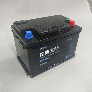 แบตเตอรี่สตาร์ทรถยนต์ 12V 70Ah ขายส่ง, แอปพลิเคชันบลูทูธอัจฉริยะ พร้อมระบบสตาร์ทฉุกเฉิน 900CCA แบตเตอรี่สตาร์ท-สต็อป - Product Image 1