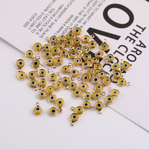 Amuletos de Ojo Turco de Moda, Aleación de Zinc, Colores Aleatorios, Engaste de Bisel para Accesorios de Joyería DIY, Unisex - Product Image 2