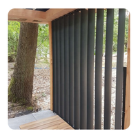 Soleil réglable poudre enduit ventilé aluminium façade aérobrise lame climatiseur persienne