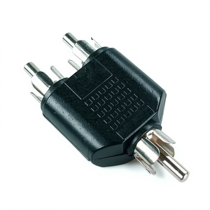 ปลั๊ก RCA เป็น 2 ปลั๊ก RCA อะแดปเตอร์ตัวแปลงสัญญาณภาพและเสียง - Product Image 1