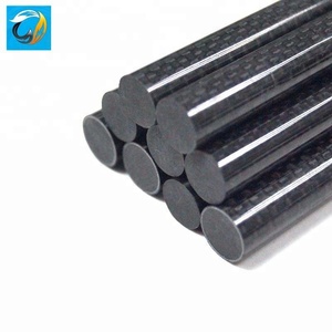 Tiges solides en Fiber de carbone d'épaisseur 1mm/5mm/10mm légères à haute résistance personnalisées en usine pour l'agriculture et l'équipement sportif - Product Image 1