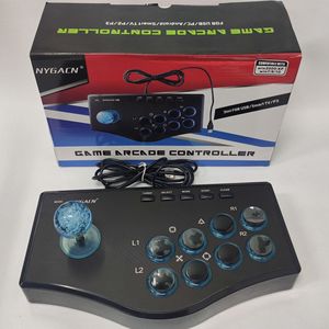 Controlador de Juegos Arcade Retro, Joystick USB para PS2/PS3/PC/Android Smart <span class=keywords><strong>TV</strong></span>, con Vibrador Incorporado y <span class=keywords><strong>Ocho</strong></span> Direcciones - Product Image 4