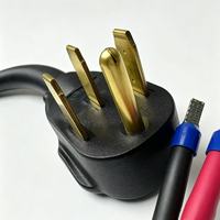 Câble d'alimentation personnalisé NEMA 10-30P 30A 250V à 3 broches, câble de remplacement RVV pour sèche-linge, cuisinière et équipement électroménager robuste