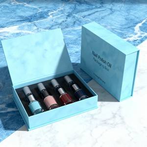 Boîte en papier de luxe personnalisée en gros coffret cadeau pour cosmétiques boîte d'emballage magnétique recyclable pour vernis à ongles à clapet crème pour le visage - Product Image 1