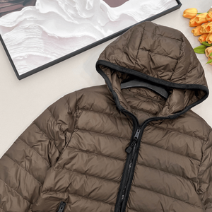 Women's Lightweight <b>Packable</b> Hooded Puffer <b>Jacket</b> Quilted Insulated Full Zip Casual Outerwear for Fall and Winter Travel - Product Image 3