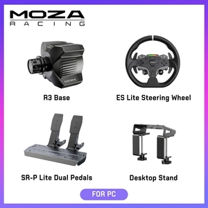 Paquete de Simulación de Carreras MOZA <span class=keywords><strong>Racing</strong></span> R3 <span class=keywords><strong>Direct</strong></span> <span class=keywords><strong>Drive</strong></span> con Volante y Pedales, Kit de Simulación de Carreras para PC de Alta Precisión, Compatible con Venta al Por Mayor - Product Image 4