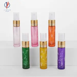 Venda quente 5ml 6ml 8ml 10ml 15ml óleo de embalagem cosmética perfume spray névoa fina garrafa de vidro vazia de formato pequeno