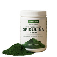 Suppléments nutritionnels de marque privée non irradiés certifiés USDA poudre d'extrait de spiruline casher sans OGM sans gluten