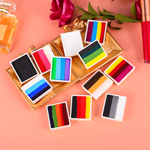 12 Colors Water Activated Face Painting Split Cake Paint Eyeshadow Eyeliner <strong>Palette</strong> Face Paint and Body Painting High Pigment