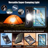 Tablet Android 15 5G yang Tangguh, Tablet Tahan Air 2K 11 inci untuk Luar Ruangan, Gemini AI/IP68/5G LTE WiFi/Face ID/OTG/GPS/Lampu Camping