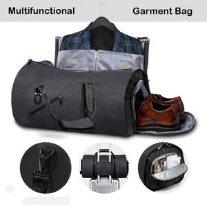 Bolsa de Lona Personalizada Unisex de Poliéster para Hombre con Compartimento para Zapatos, Venta al por Mayor de Fábrica, Bolsa de Viaje y Negocios - Product Image 3