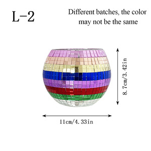 Portalápices con forma de bola de discoteca, adorno de escritorio, almacenamiento de lápices de maquillaje, almacenamiento de oficina, portavelas de Navidad, multifuncional - Product Image 6