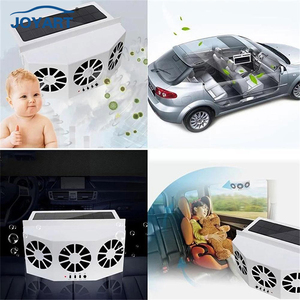 Ventilation de <span class=keywords><strong>voiture</strong></span> solaire noir et blanc Double/trois sorties d'air <span class=keywords><strong>voiture</strong></span> Portable solaire échappement électrique ventilateur solaire - Product Image 4