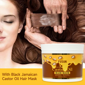 Maschera <span class=keywords><strong>per</strong></span> <span class=keywords><strong>Capelli</strong></span> all'Olio di Ricino Zhenyan Private Label 500ml, Crema Concentrata Anti-Crespo <span class=keywords><strong>per</strong></span> la Cura dei Ricci e il Mantenimento del Colore - Product Image 5