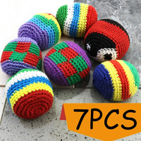 Sac à main Kickball tissé, taille personnalisée, couleurs assorties, doux et tricoté, pour hommes et femmes