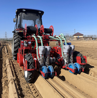 Planteur de culture multi-rangs 12 unités extrusion ridging et contrôle de la profondeur pour la préparation des semis