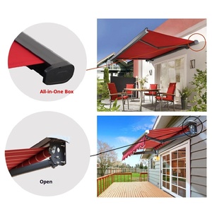<span class=keywords><strong>Toldo</strong></span> Retráctil Eléctrico Automático Plegable Moderno de Aleación de Aluminio con Lona de Poliéster Reforzada, Instalación en Pared - Product Image 2