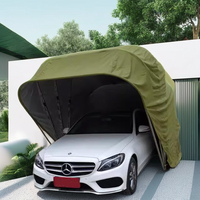 Kits de garage pour voitures en plastique pliables et rotatifs automatiques de haute qualité avec porte, garage pliable portable pour voiture