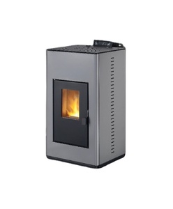 Stufa <span class=keywords><strong>a</strong></span> Pellet Idronica Moderna per Interni con Caldaia per Riscaldamento <span class=keywords><strong>a</strong></span> Radiatori, Caminetto <span class=keywords><strong>a</strong></span> Biomassa Ecologico - Product Image 1