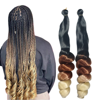 Nouvelle Conception Style Coque Cheveux en Vrac 150g 20-28 Pouces 33 Couleurs Disponibles Perruques Synthétiques Extension Cheveux Crochet