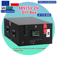Boîtier de batterie Lifepo4 48V pour serveur, kit DIY DDP en stock en Europe, avec BMS JK V19 16S 200A, pour batteries lithium 15kWh 300Ah 314Ah 280Ah