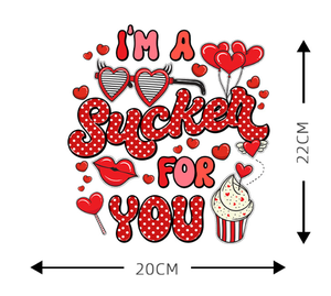 Diseños de vinilo de transferencia de calor DTF personalizados para el Día de San Valentín para camisetas pegatinas de camiseta con impresión de transferencia de calor de pantalla - Product Image 2