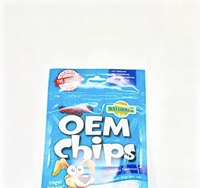 Sachet Doypack Bleu Personnalisé avec Trou de Suspension pour Friandises pour Chiens, Chips de Poulet, Emballage Alimentaire en Mylar