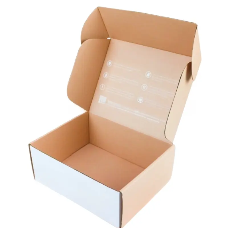 Cajas de envío de papel CAJA PLEGABLE embalaje con su propio logotipo