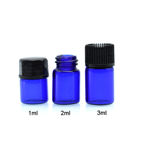 Échantillon gratuit mini 1ml 2 ml 3ml 5ml bouteille d'huiles essentielles en <span class=keywords><strong>ambre</strong></span> 2 ml flacons en <span class=keywords><strong>verre</strong></span> ambré avec réducteurs d'orifice à vis bouchons noirs - Product Image 5