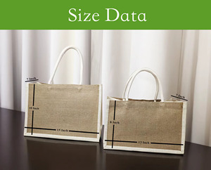 Sac Fourre-Tout Réutilisable Naturel Personnalisé Organique Naturel Pliable <span class=keywords><strong>Dessin</strong></span> Toile Plage Shopping avec Matériel de Jute - Product Image 4
