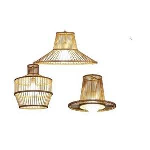 โคมไฟระย้าไม้ไผ่สไตล์ญี่ปุ่นทรงกลม E27 LED หัวเดียว สำหรับบ้าน ห้องน้ำชา ร้านอาหาร บาร์ - Product Image 5