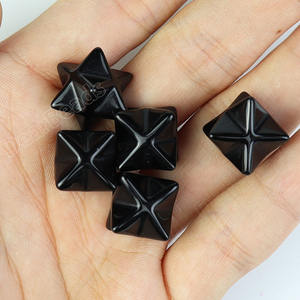 天然冥想石梅尔卡巴大卫之星水晶套装，13毫米真正的治疗水晶宝石 - Product Image 5